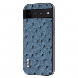 Kryt Na Google Pixel 8 Pravá Kůže V Pštrosím Stylu