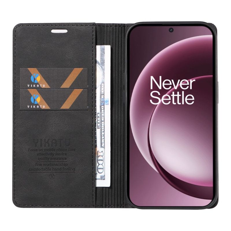 Kožené Pouzdro Oneplus 15 Yikatu Semišový Efekt