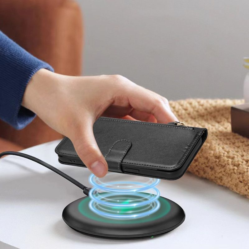 Kožený Kryt Na Oneplus 15 Peněženka S Páskem