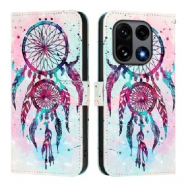 Kožený Kryt Oneplus 15 Akvarel Lapač Snů