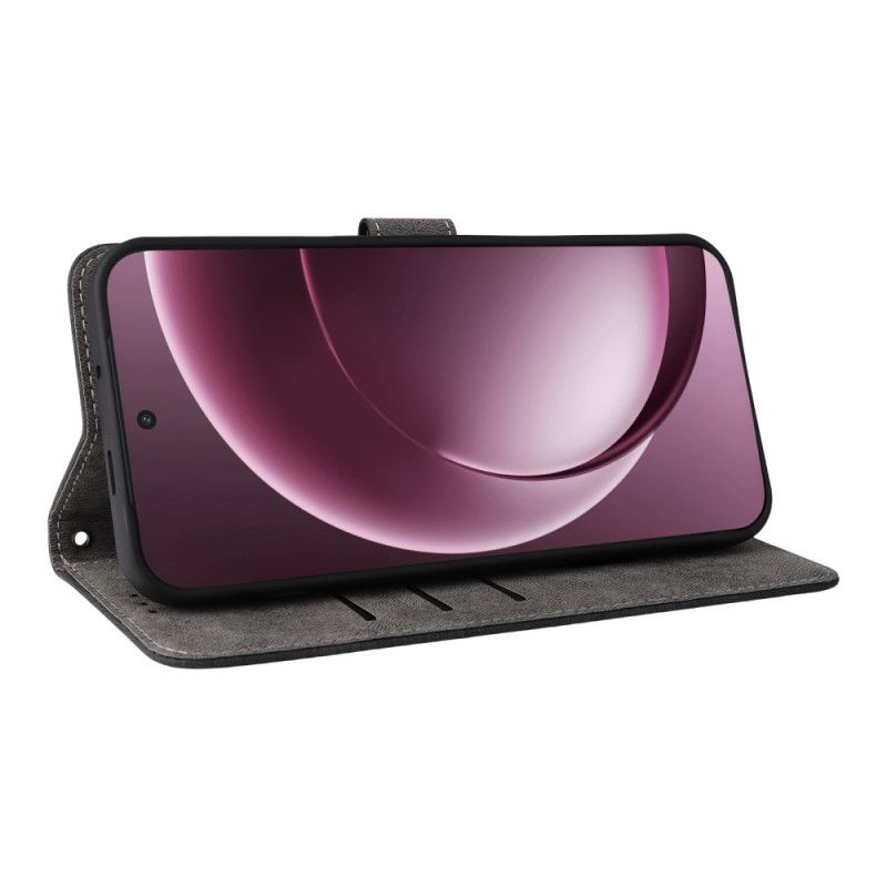 Kožený Kryt Oneplus 15 Semišový Efekt S Popruhem