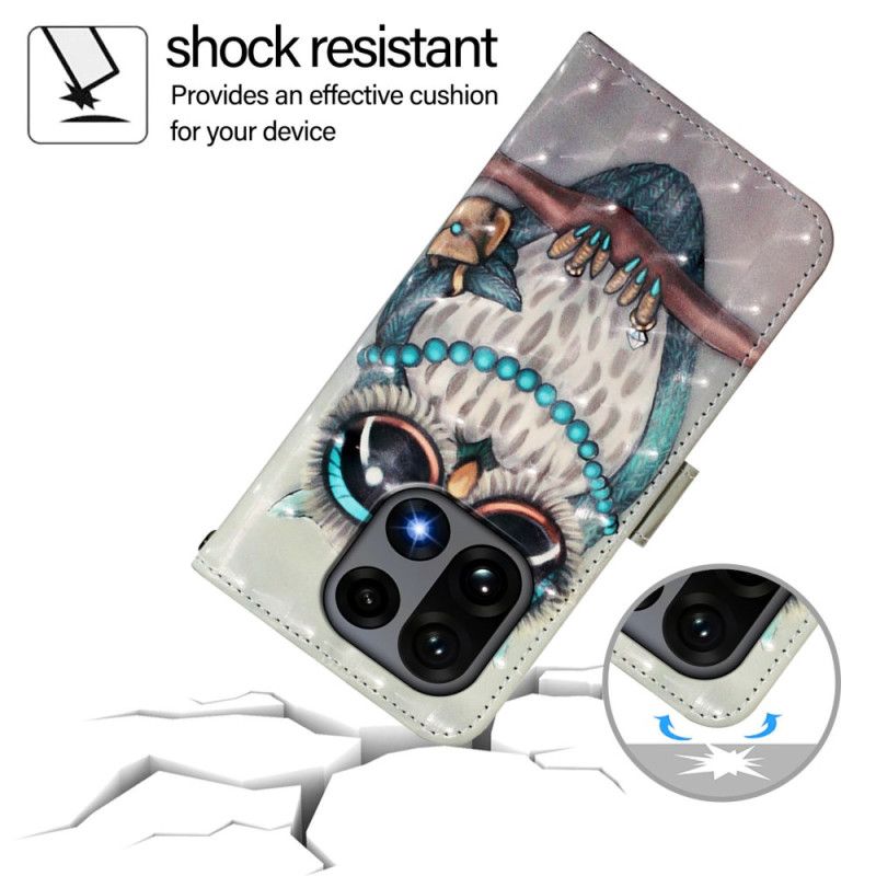 Kožený Kryt Oneplus 15 Šedá Sova