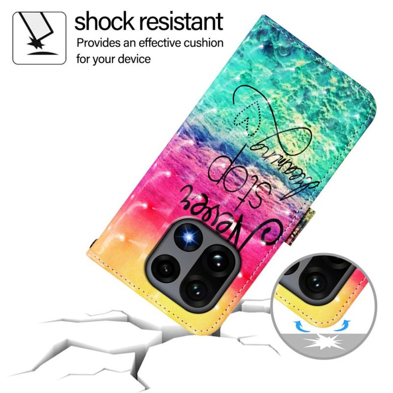 Peněženková Pouzdra Oneplus 15 Kryty Na Mobil Nikdy Nepřestávejte Snít