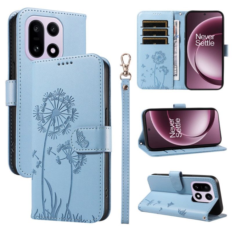 Peněženková Pouzdra Oneplus 15 Řemínek S Pampeliškou