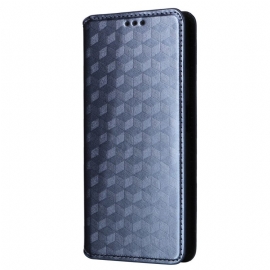 Kožené Pouzdro Folio Xiaomi Redmi Note 13 Pro 4g Diamantový Vzor