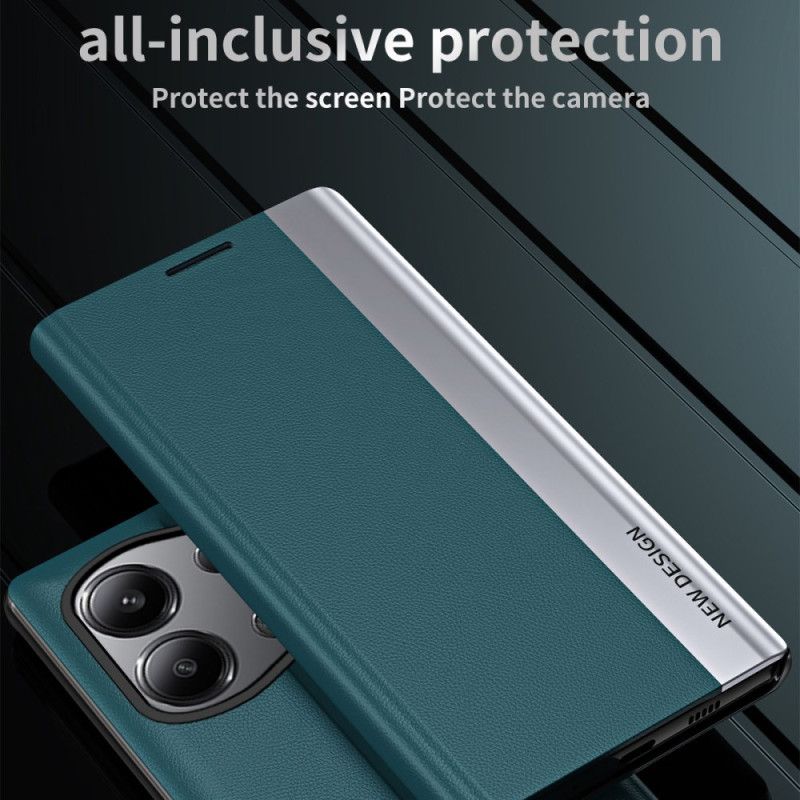 Kožené Pouzdro Folio Xiaomi Redmi Note 13 Pro 4g Nový Design