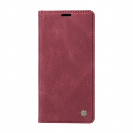 Kožené Pouzdro Folio Xiaomi Redmi Note 13 Pro 4g Yikatu