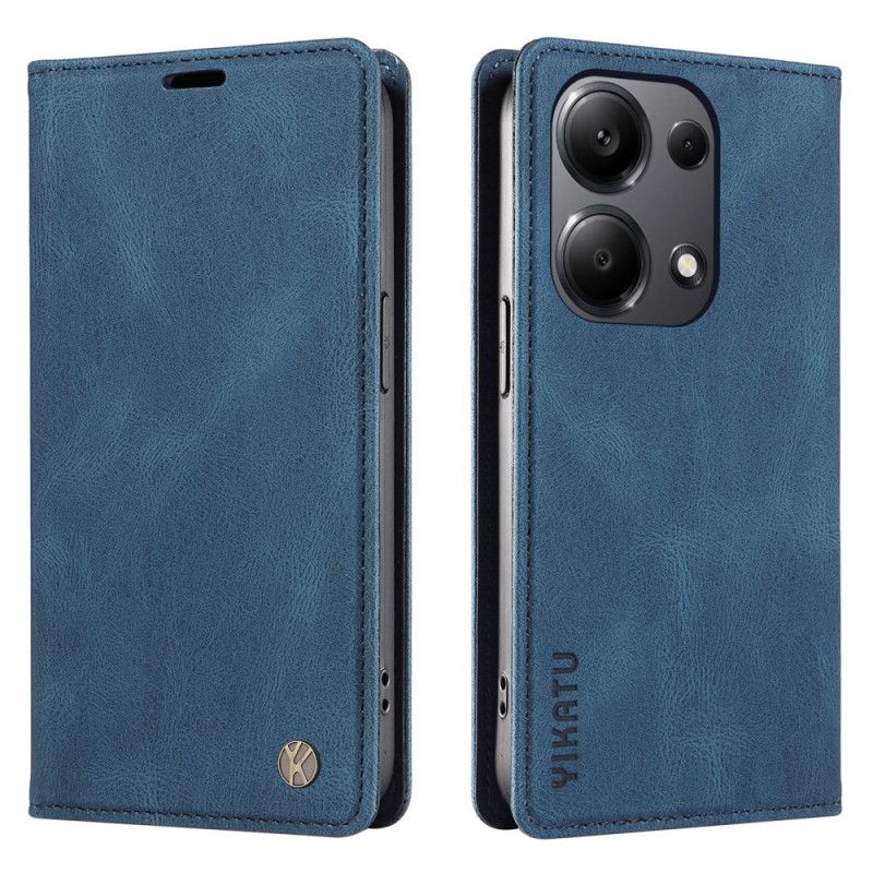 Kožené Pouzdro Folio Xiaomi Redmi Note 13 Pro 4g Yikatu