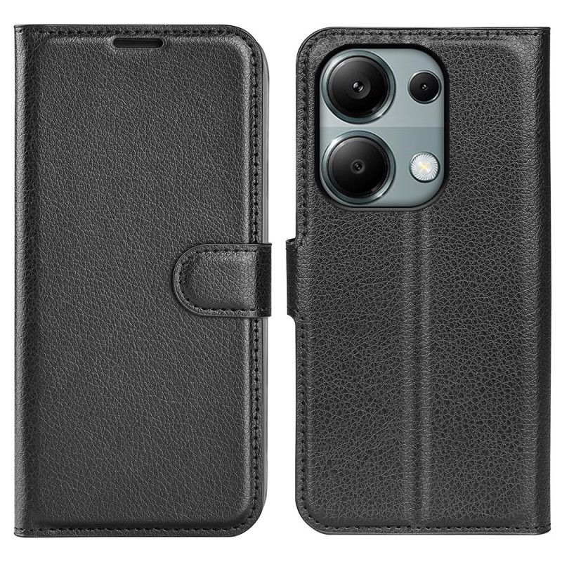 Kožený Kryt Xiaomi Redmi Note 13 Pro 4g Klasická Umělá Kůže Litchi