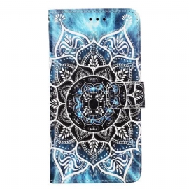 Kožený Kryt Xiaomi Redmi Note 13 Pro 4g Květinová Mandala S Popruhem