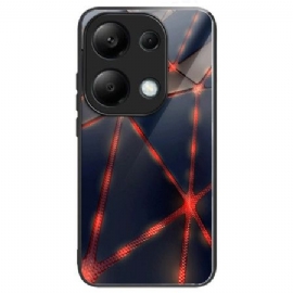 Kryt Xiaomi Redmi Note 13 Pro 4g Kryty Na Mobil Tvrzené Sklo Červené Trojúhelníky