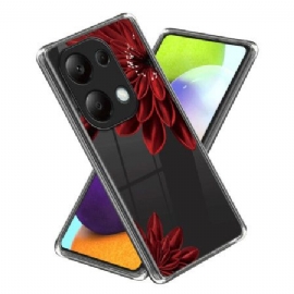 Kryt Xiaomi Redmi Note 13 Pro 4g Kryty Na Mobil Červený Květ