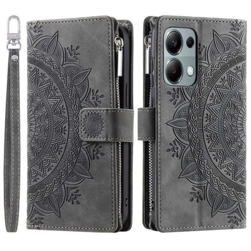 Peněženková Pouzdra Xiaomi Redmi Note 13 Pro 4g Kryty Na Mobil Efekt Mandala Kůže