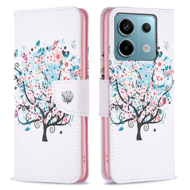 Peněženková Pouzdra Xiaomi Redmi Note 13 Pro 4g Kryty Na Mobil Kvetoucí Strom