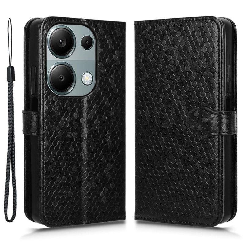 Peněženková Pouzdra Xiaomi Redmi Note 13 Pro 4g Kryty Na Mobil Lesklé Tečky S Páskem