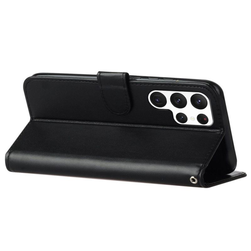 Kožený Kryt Na Samsung Galaxy S25 Ultra 5g Jednoduchá Umělá Kůže