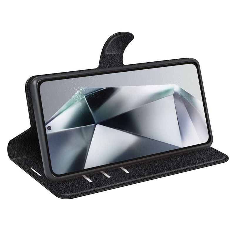 Kožený Kryt Na Samsung Galaxy S25 Ultra 5g Klasická Umělá Kůže Liči