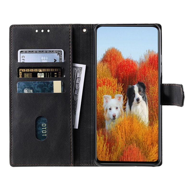 Kožený Kryt Samsung Galaxy S25 Ultra 5g Dvoubarevná Semišová Rfid Peněženka S Popruhem