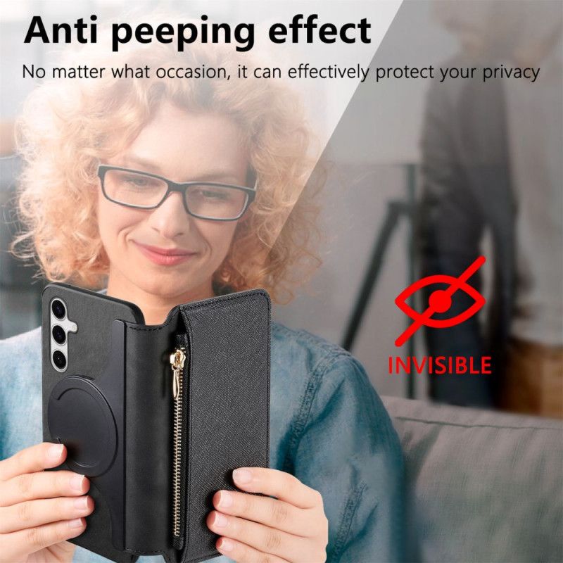 Kožený Kryt Samsung Galaxy S25 Ultra 5g Peněženka A Odnímatelné Pouzdro