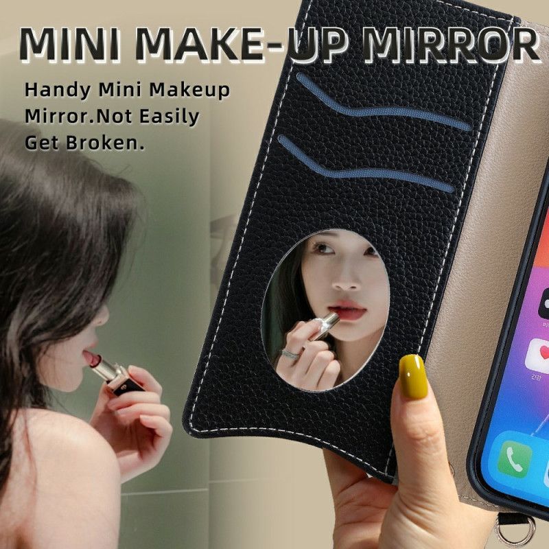 Kožený Kryt Samsung Galaxy S25 Ultra 5g Peněženka A Řetízek