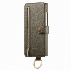 Kožený Kryt Samsung Galaxy S25 Ultra 5g Peněženka S Rfid Ochranou Pouzdrem A Držákem Na Prsteny