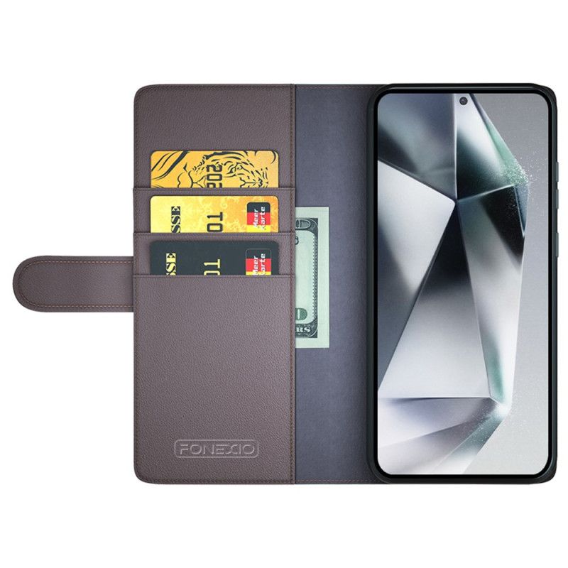 Kožený Kryt Samsung Galaxy S25 Ultra 5g Pravá Kůže