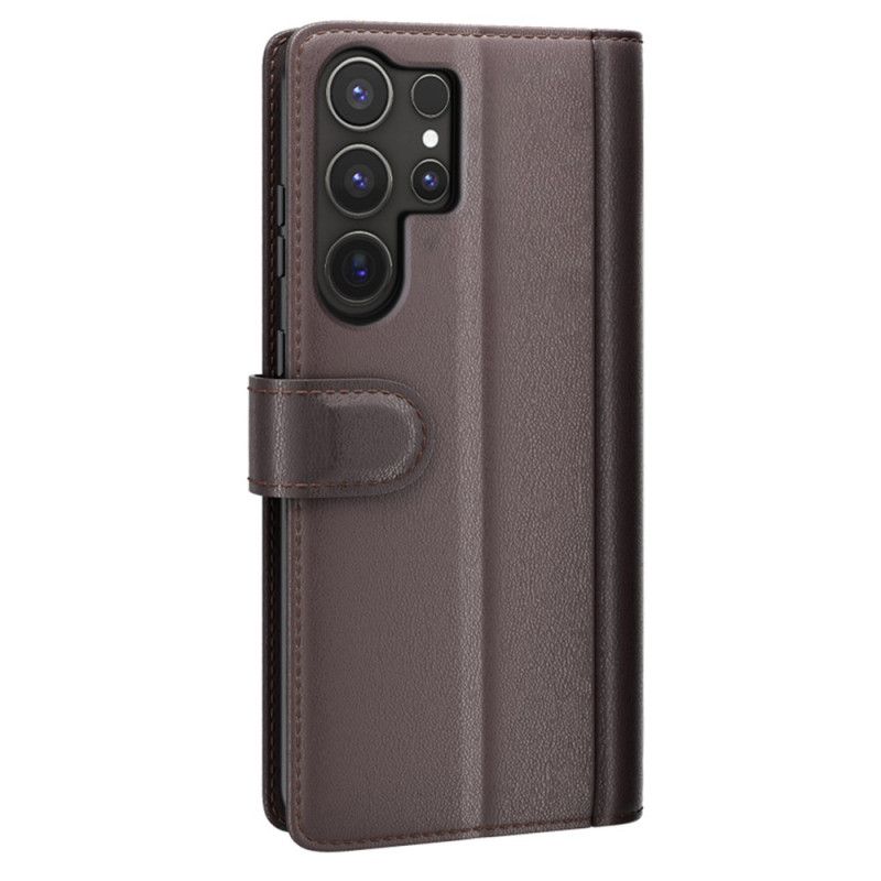 Kožený Kryt Samsung Galaxy S25 Ultra 5g Pravá Kůže