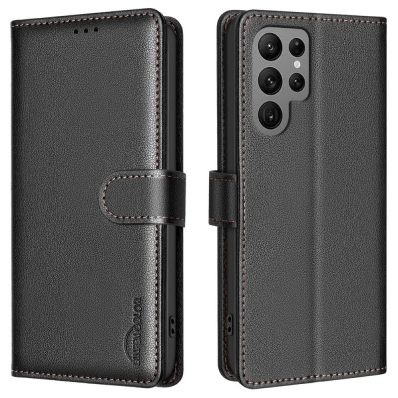 Kožený Kryt Samsung Galaxy S25 Ultra 5g Technologie Binfen Color Rfid