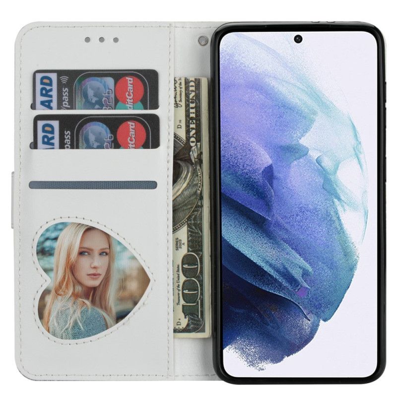 Kožený Kryt Samsung Galaxy S25 Ultra 5g Třpytivé Pouzdro S Popruhem