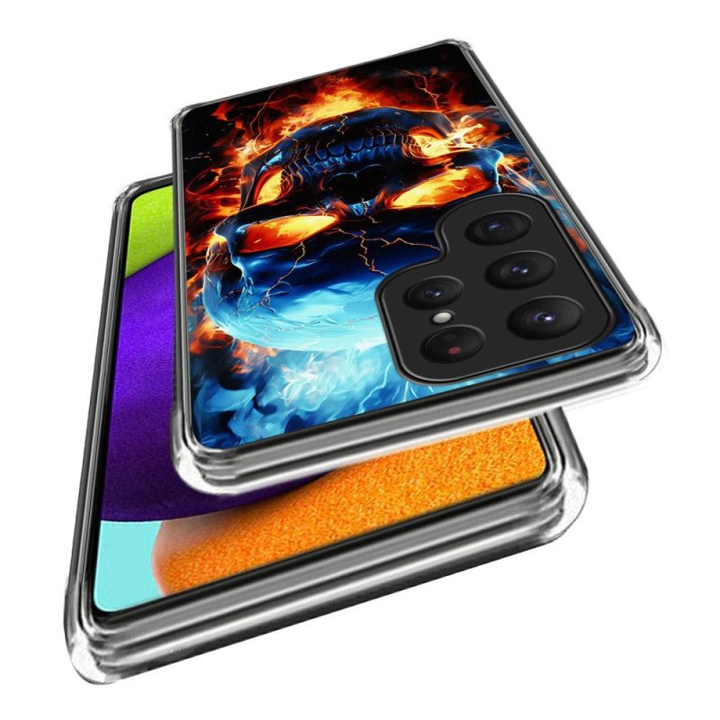 Kryt Na Samsung Galaxy S25 Ultra 5g Hořící Lebka