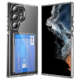 Kryt Na Samsung Galaxy S25 Ultra 5g Průhledný S Držákem Na Karty