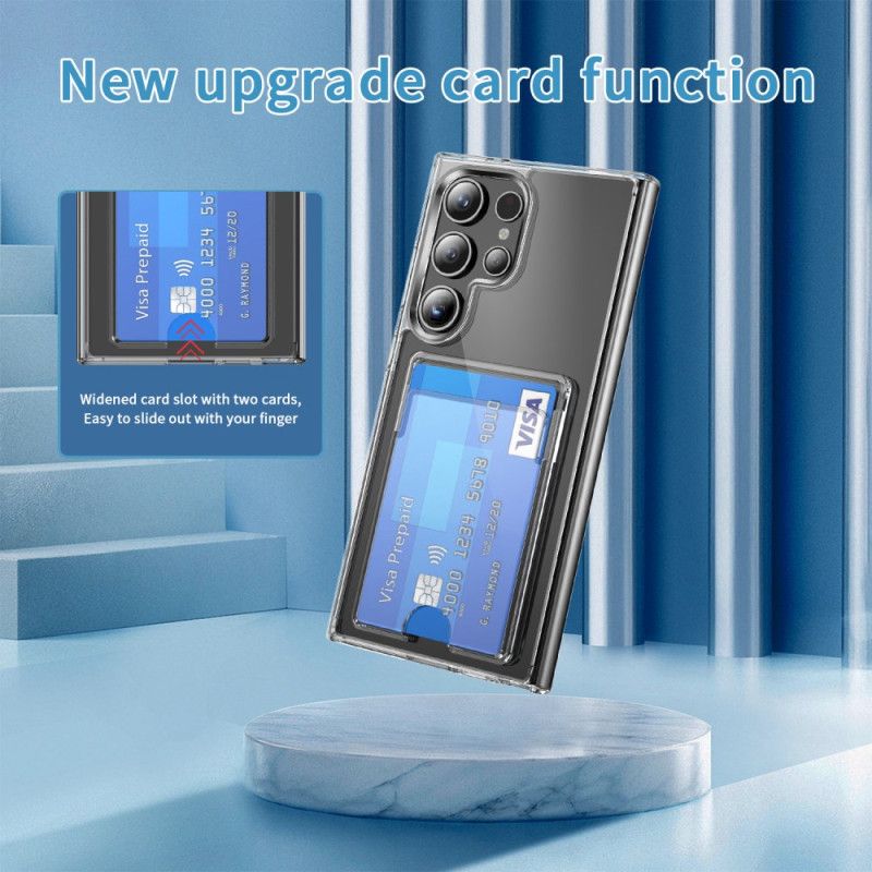 Kryt Na Samsung Galaxy S25 Ultra 5g Průhledný S Držákem Na Karty