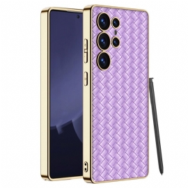Kryt Na Samsung Galaxy S25 Ultra 5g Tkaná Textura