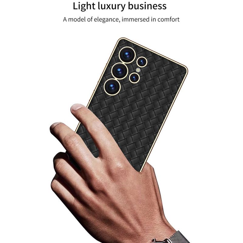 Kryt Na Samsung Galaxy S25 Ultra 5g Tkaná Textura