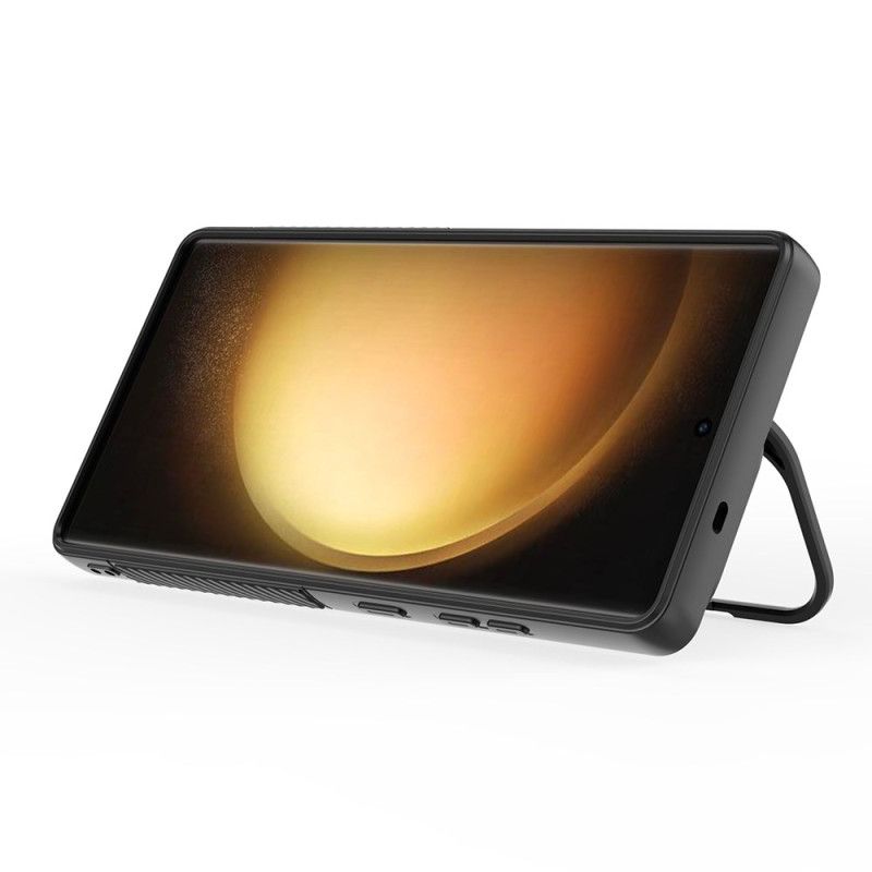 Kryt Samsung Galaxy S25 Ultra 5g Kompatibilní S Magsafe Vlnitý Design Se Stojánkem