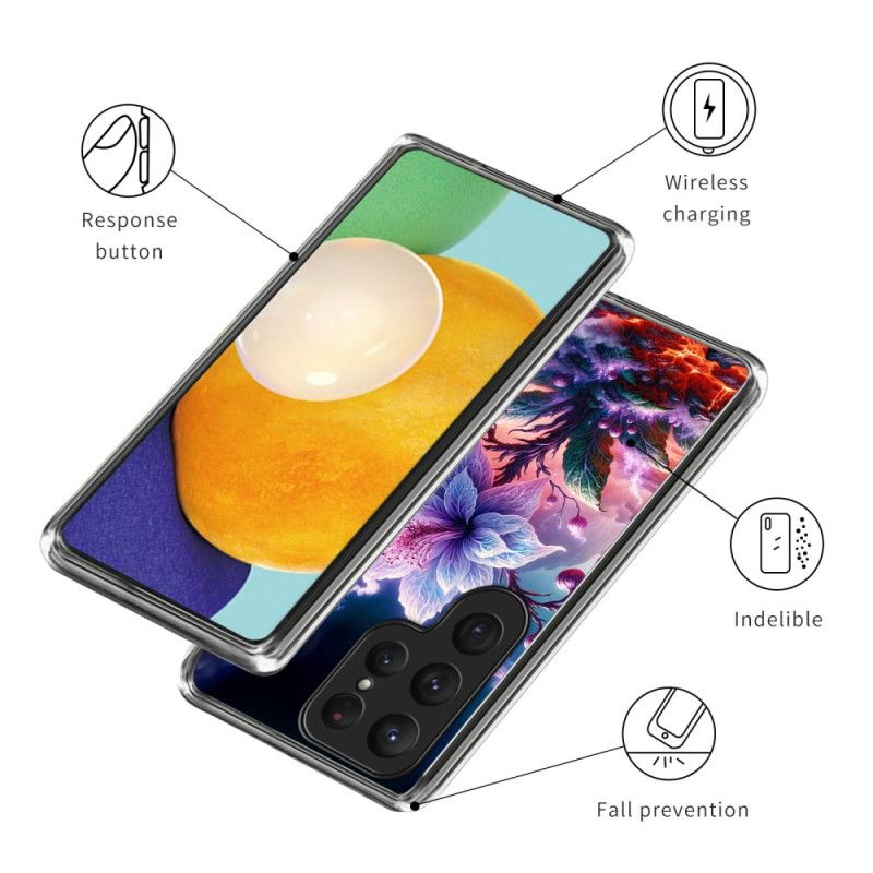 Kryt Samsung Galaxy S25 Ultra 5g Kryty Na Mobil Fialové Květy