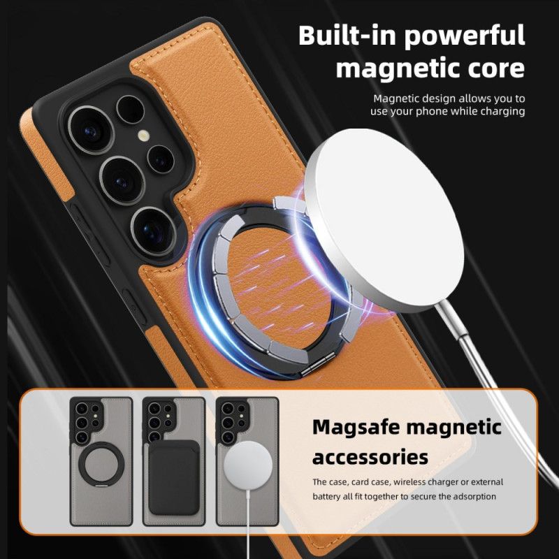 Kryt Samsung Galaxy S25 Ultra 5g Kryty Na Mobil Magnetická S Otočným Stojánkem