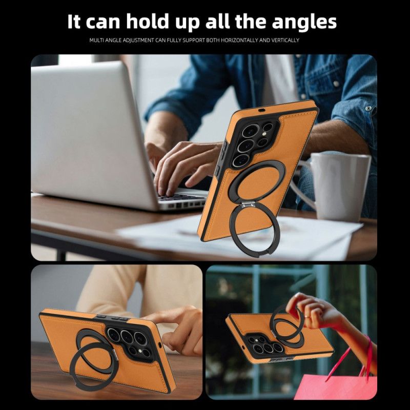 Kryt Samsung Galaxy S25 Ultra 5g Kryty Na Mobil Magnetická S Otočným Stojánkem