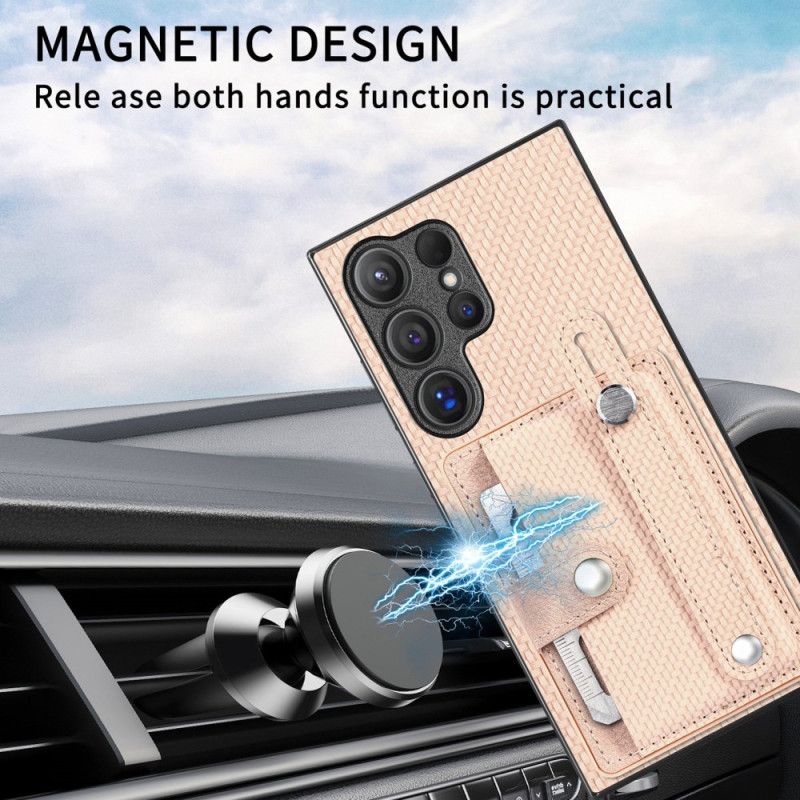 Kryt Samsung Galaxy S25 Ultra 5g Kryty Na Mobil Pouzdro Na Karty A Stojánek S Popruhem