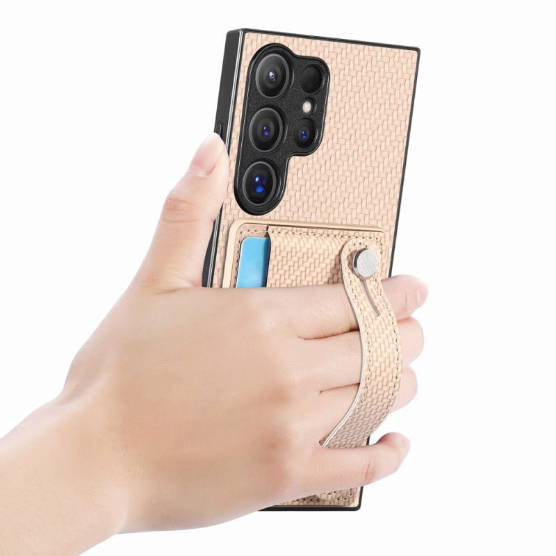 Kryt Samsung Galaxy S25 Ultra 5g Kryty Na Mobil Pouzdro Na Karty A Stojánek S Popruhem