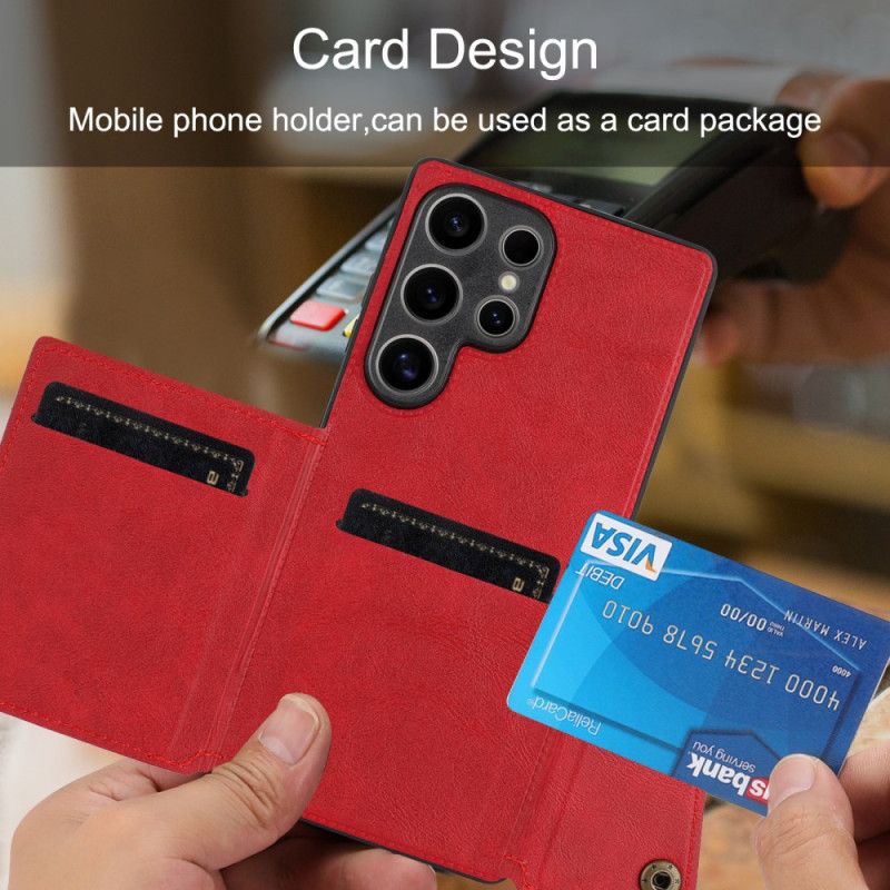 Kryt Samsung Galaxy S25 Ultra 5g Kryty Na Mobil Pouzdro Na Karty V Retro Stylu