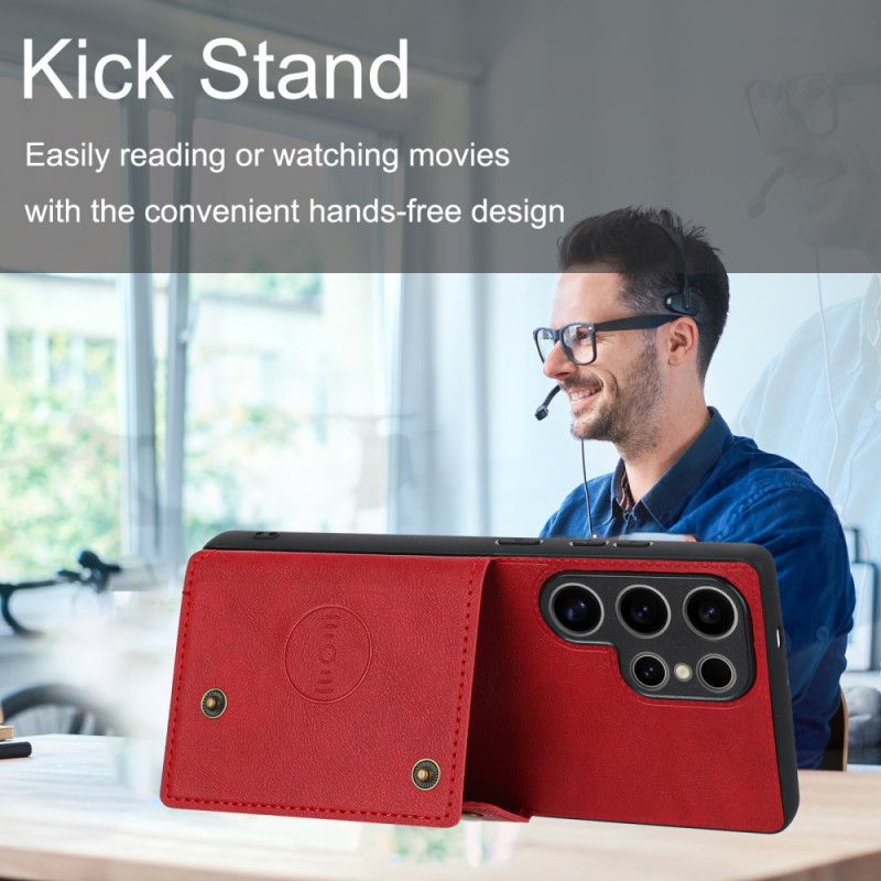 Kryt Samsung Galaxy S25 Ultra 5g Kryty Na Mobil Pouzdro Na Karty V Retro Stylu