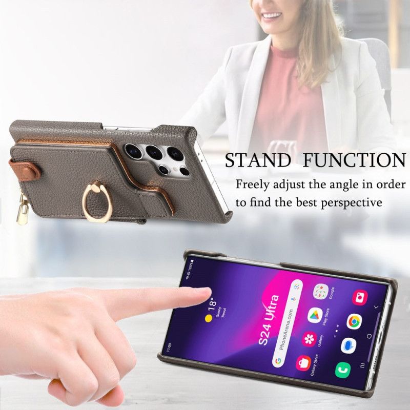 Kryt Samsung Galaxy S25 Ultra 5g Peněženka Z Umělé Kůže