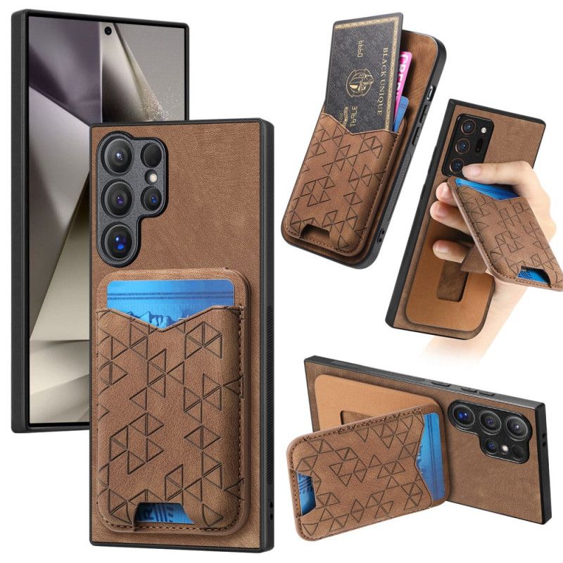 Kryt Samsung Galaxy S25 Ultra 5g Pouzdro Na Karty A Stojánek S Potiskem