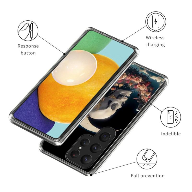 Kryt Samsung Galaxy S25 Ultra 5g Růžová Lebka