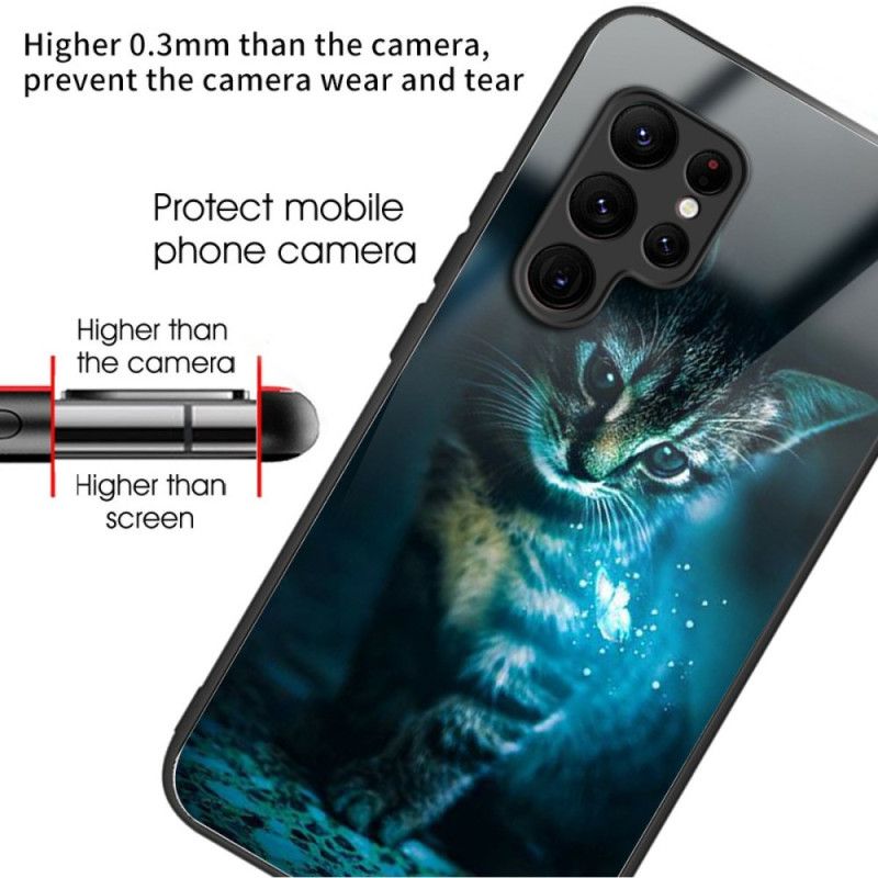 Kryt Samsung Galaxy S25 Ultra 5g Tvrzené Sklo S Kočkou