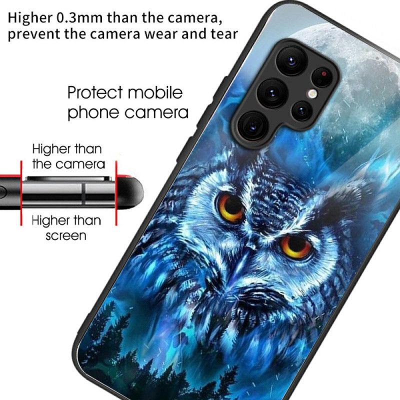 Kryt Samsung Galaxy S25 Ultra 5g Tvrzené Sklo Sova A Měsíc