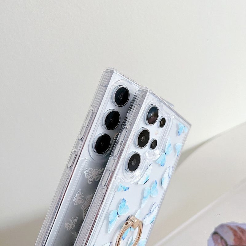 Kryt Samsung Galaxy S25 Ultra 5g Vzorované Držák Na Prsten