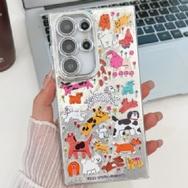 Kryt Samsung Galaxy S25 Ultra 5g Zábavná Zvířátka S Ochranou Čočky