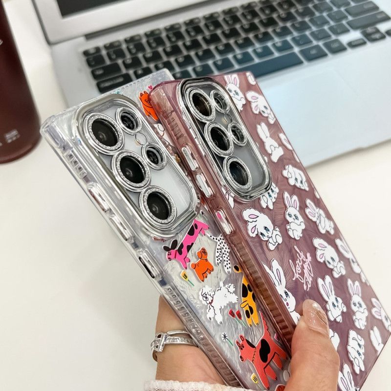 Kryt Samsung Galaxy S25 Ultra 5g Zábavná Zvířátka S Ochranou Čočky